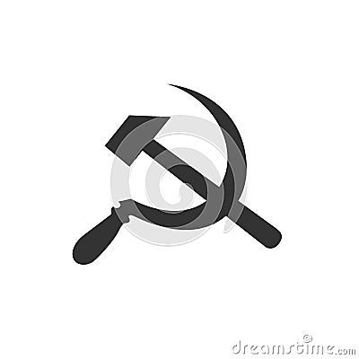 Hammer and Sickle communist symbol Vector Illustration