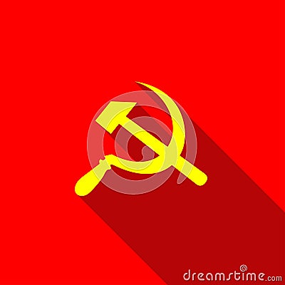 Hammer and Sickle communist symbol Stock Photo