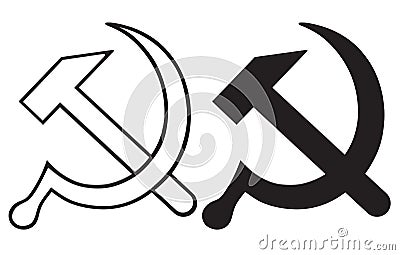 Hammer and sickle Vector Illustration