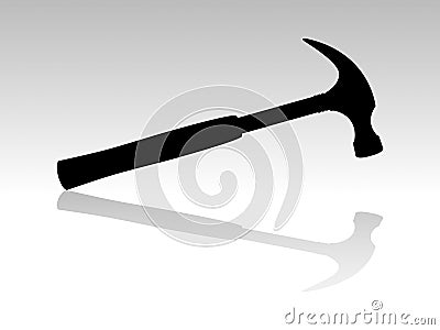 Hammer Silhouette Vector Illustration