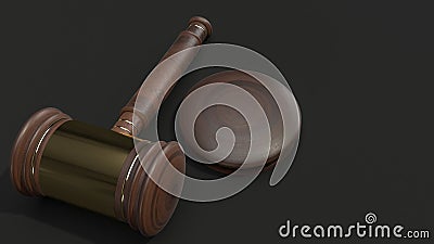 Hammer wood 3d rendering for law concept Stock Photo