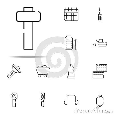 hammer for wood icon. construction icons universal set for web and mobile Stock Photo