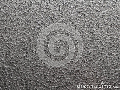 Hammered textured effect silver grey painted steel plate close up Stock Photo