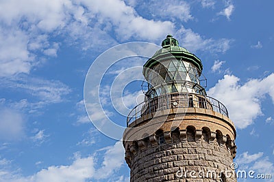 Hammeren Lighthouse on Bornholm, Denmark Stock Photo