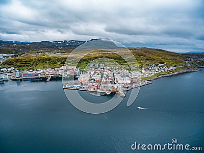 Hammerfest City, Finnmark, Norway Stock Photo