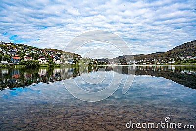Hammerfest City, Finnmark, Norway Stock Photo