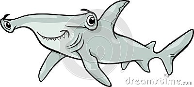 Hammerhead Shark Cartoon Illustration Stock Vector - Image: 40889578