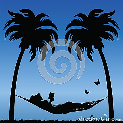 Hammock Vector Illustration