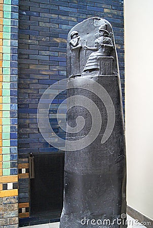 Berlin: Babylon Ishtar gate and Hammurabi codex Editorial Stock Photo