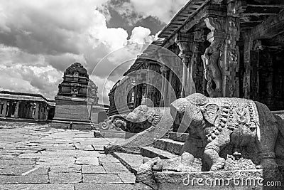 Hampi Hindu Temple Stock Photo