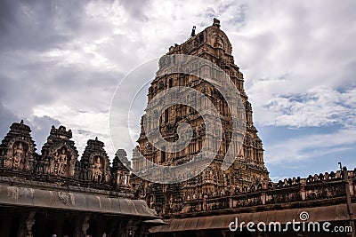 Hampi Hindu Temple Stock Photo