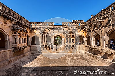 Queens bath structure of Vijayanagara Empire. Hampi, Karnataka, India Editorial Stock Photo