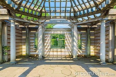 Hampstead Pergola and Hill Garden Stock Photo