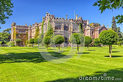 Hampton Court Castle, Herefordshire, England. Stock Photo