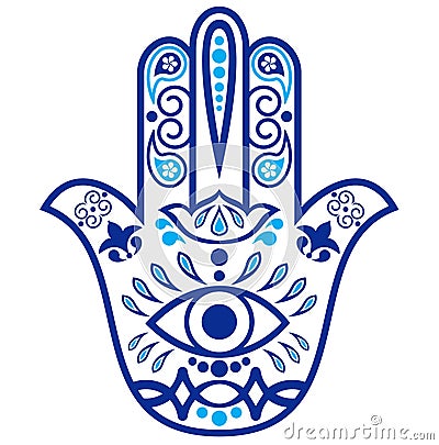 Hamsa amulet Stock Photo