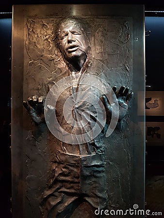 Han Solo in Carbonite Editorial Stock Photo