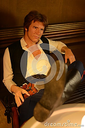 HAN SOLO - Madame Tussauds London Editorial Stock Photo