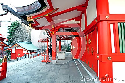 Hanazono Shrine in Shinjuku, Tokyo Editorial Stock Photo