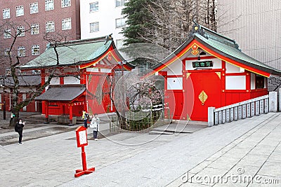 Hanazono Shrine in Shinjuku, Tokyo Editorial Stock Photo