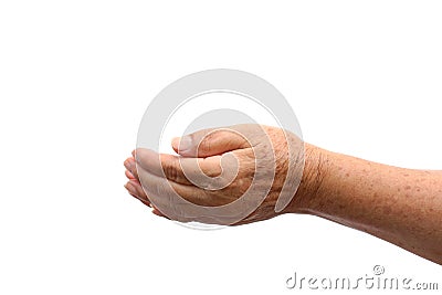 Hand begging Stock Photo