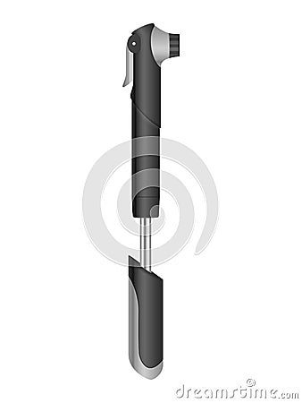 Hand bike pump Vector Illustration