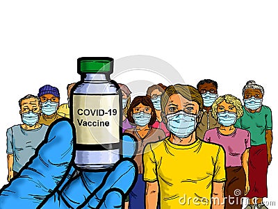 COVID-19 Vaccination Coronavirus immunization medical research Stock Photo