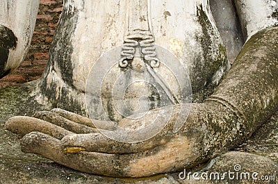 Hand of buddhism image Stock Photo