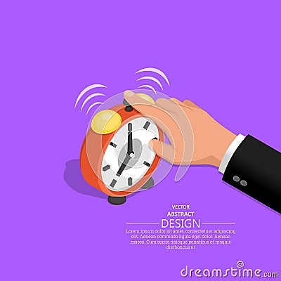 The hand of the businessman Vector Illustration