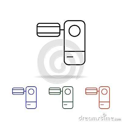 hand cameraicon. Elements of simple web icon in multi color. Premium quality graphic design icon. Simple icon for websites, web Stock Photo