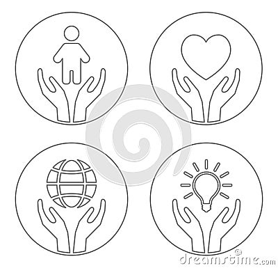 Hand care icon Vector Illustration