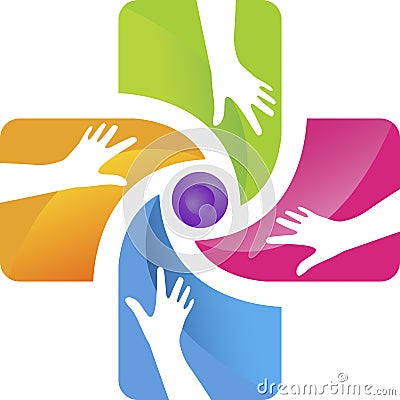 Hand care logo Vector Illustration