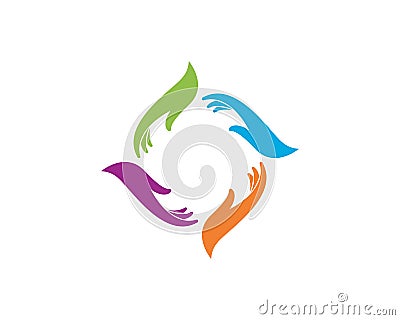 Hand Care Logo Template Vector Illustration