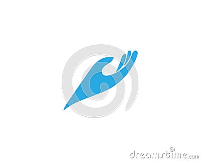 Hand Care Logo Template vector icon Business - Vectors Vector Illustration