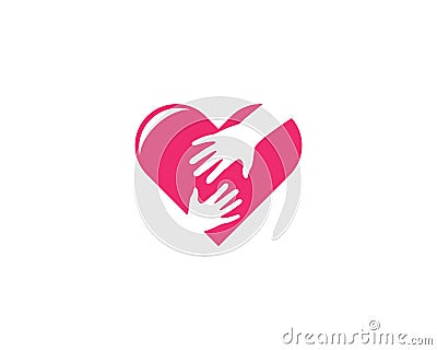 Hand Care Logo Template vector icon Stock Photo