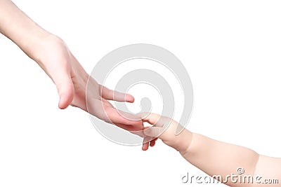 Hand child finger Stock Photo
