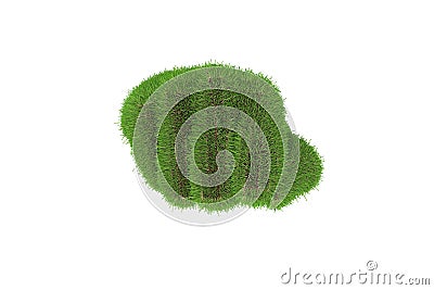 Hand cover by grass, mother nature concept. Hand reaching. empty, arm and hand. 3D rendering. full of grass or made of green field Stock Photo