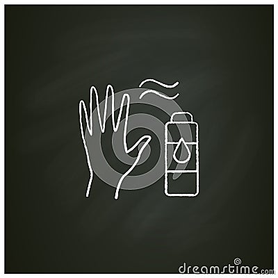 Hand cream chalk icon Vector Illustration
