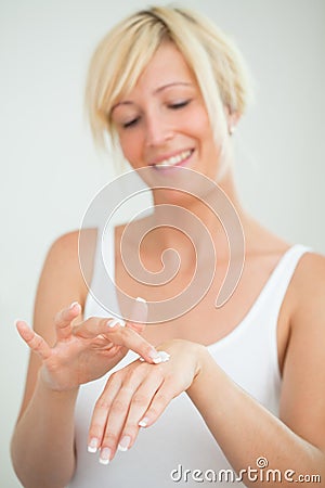 Hand creme Stock Photo