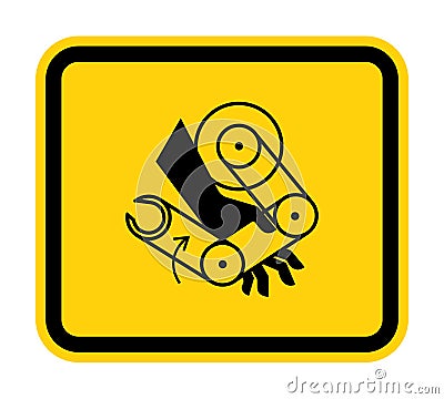 Hand Crush Robot Symbol Sign Isolate On White Background,Vector Illustration EPS.10 Vector Illustration