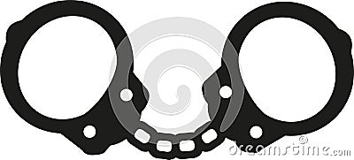 Hand cuffs icon Vector Illustration