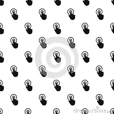 Hand cursor click pattern seamless vector Vector Illustration