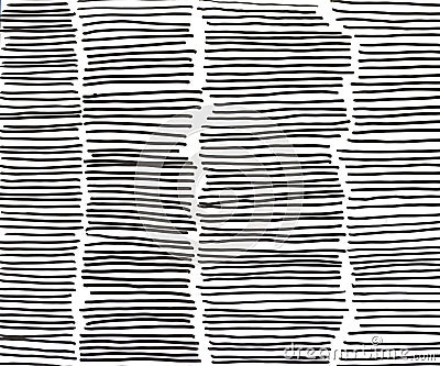 Hand-draw back ink background. creative monochrome hand drawn background pattern and textures set. Expressive seamless abstract in Stock Photo