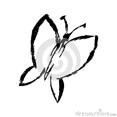 Hand draw butterfly Vector Illustration