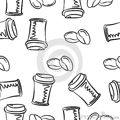 Hand draw coffee of doodles Vector Illustration