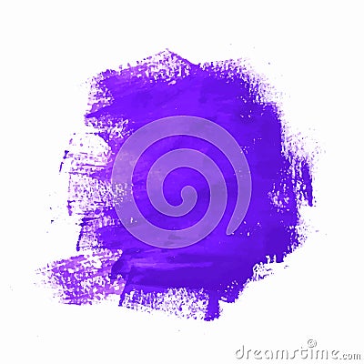 Hand draw watercolor soft violet stroke design Vector Illustration