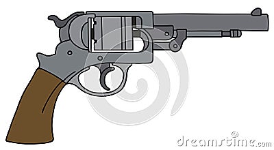 Classic american handgun Vector Illustration