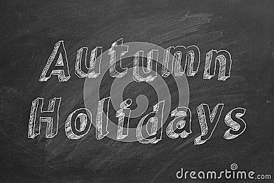 Autumn Holidays Stock Photo