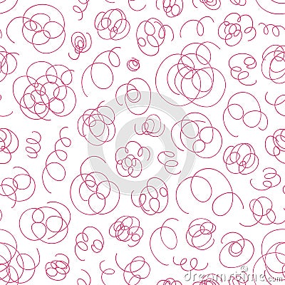 Hand drawn abstract pattern. Vector seamless background. Vector Illustration