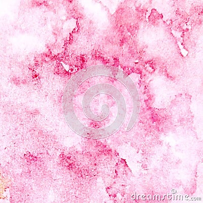 Hand drawn abstract square pink watercolor grunge background Vector Illustration