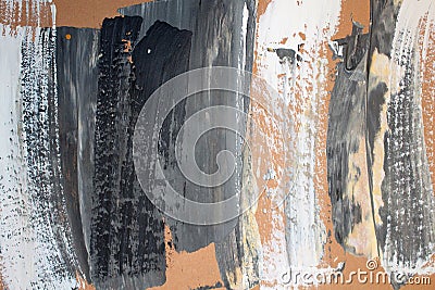 Hand drawn acrylic painting. Abstract art background. Acrylic painting on canvas. Color texture. Fragment of artwork. Brushstrokes Stock Photo